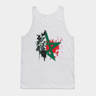 Proud Morocco Flag Gift Moroccan Lovers For Men's Women's Tank Top